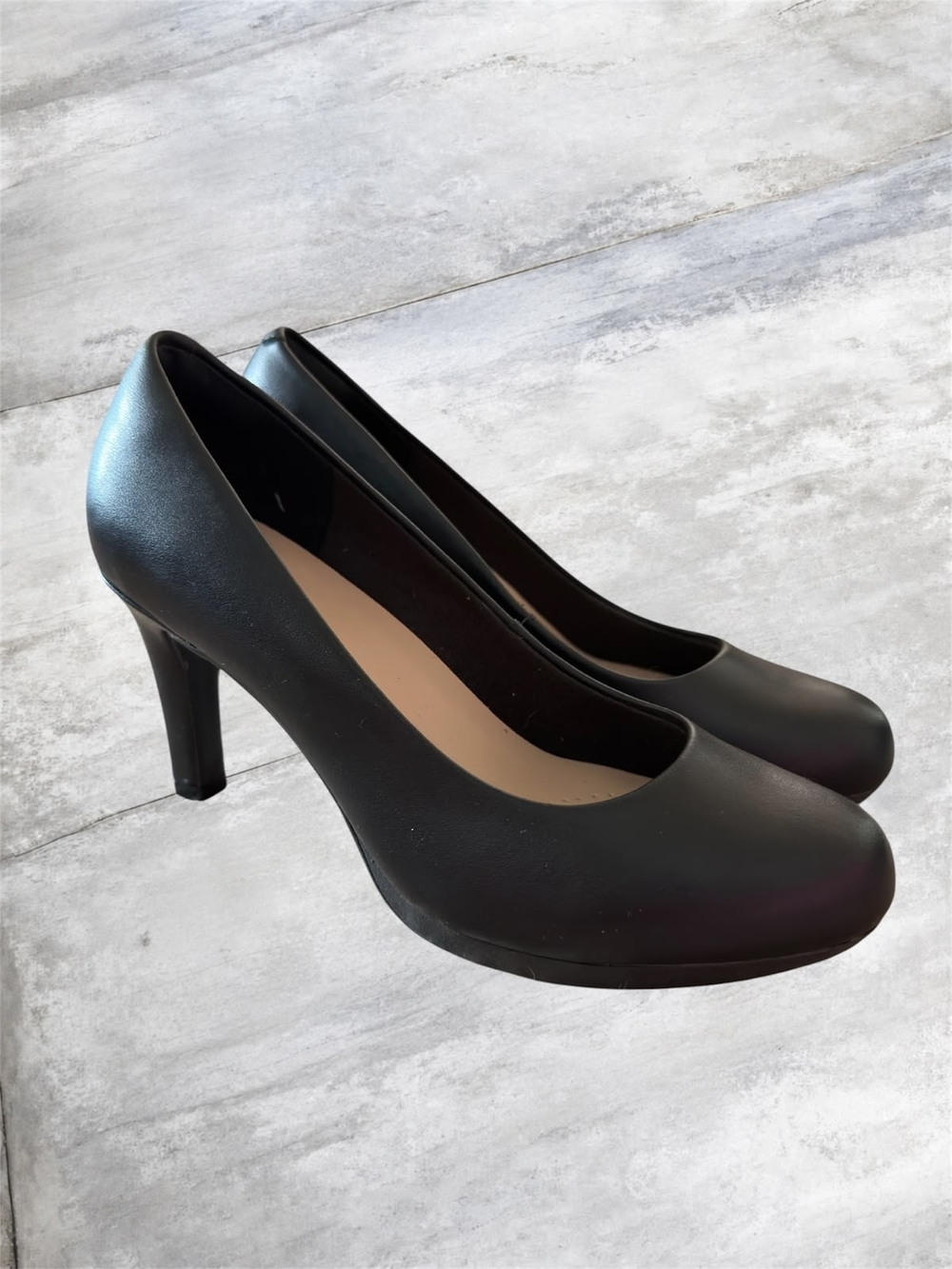 Clarks Classic Black Women's High Heel Pumps- Size 7